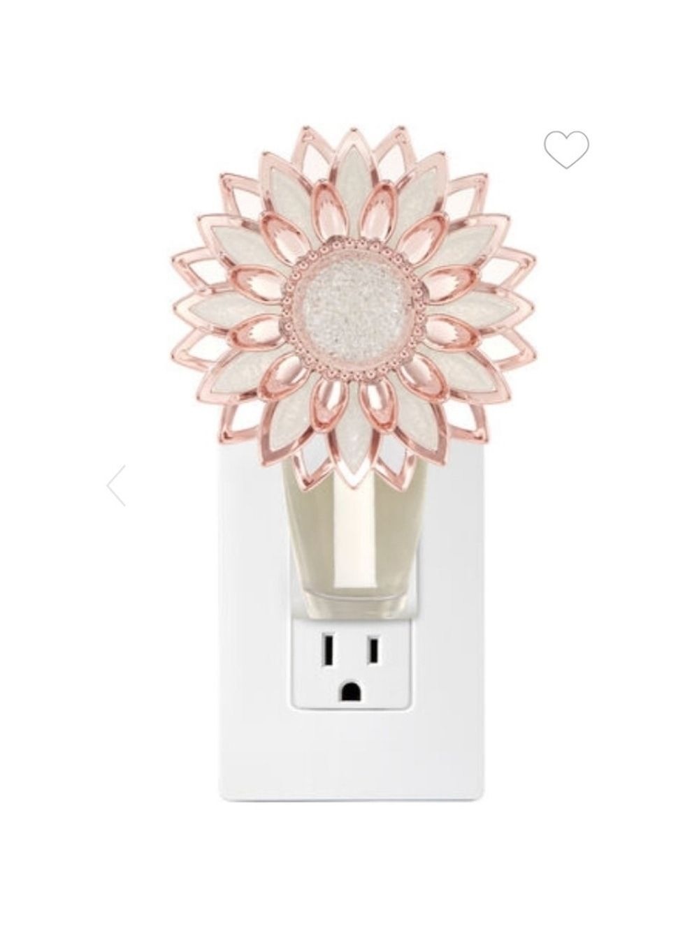 ROSE GOLD FLOWER NIGHTLIGHT WALLFLOWER PLUG - Picture 2 of 4